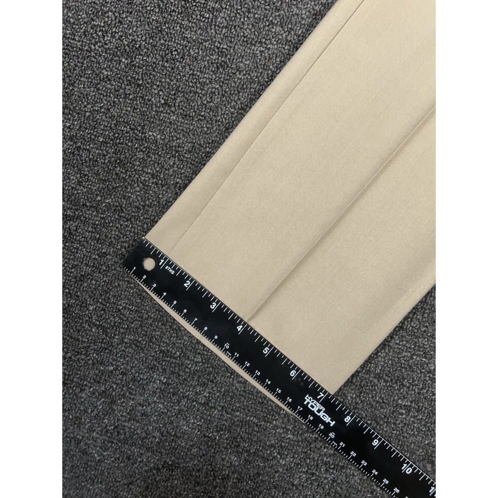 New Haggar Premium Comfort Dress Pants Men 32x30 (Fits33x30) Beige 4 Way Stretch - Picture 8 of 8